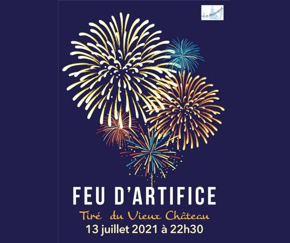 Feu d'artifice du 14 juillet 2021 à Meximieux