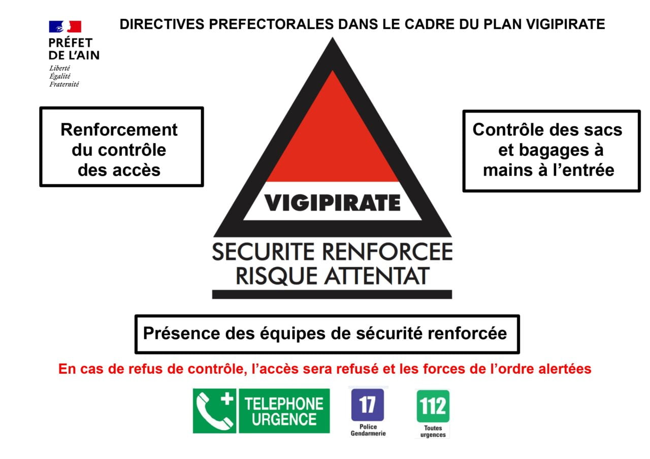 VIGIPIRATE S curit Renforc e Risque Attentat Meximieux