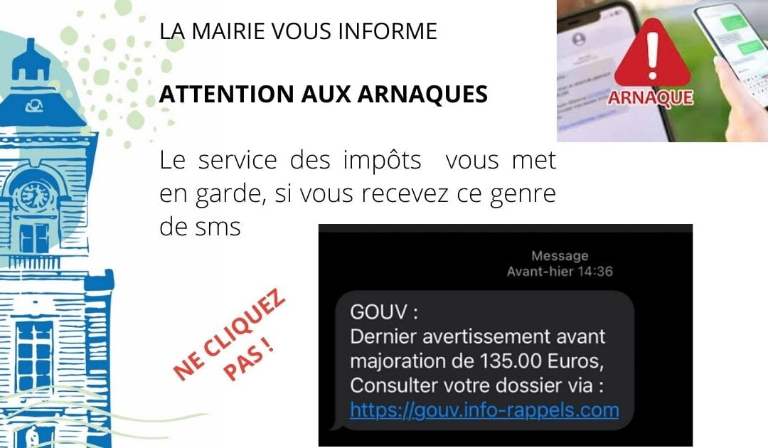 ATTENTION SMS FRAUDULEUX