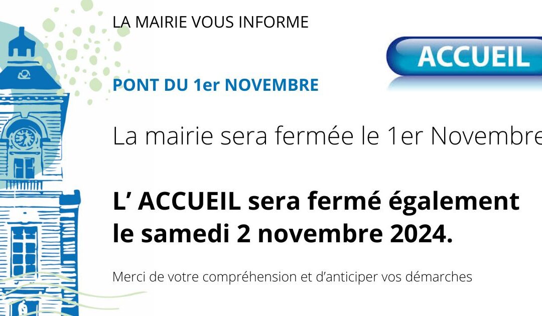 PONT DU 1er NOVEMBRE 2024