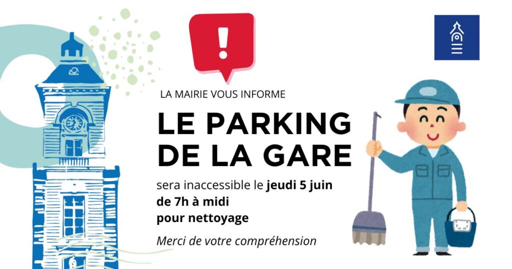 Nettoyage parking de la gare Meximieux
