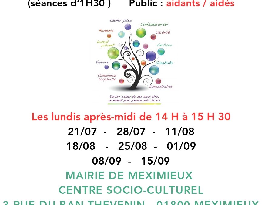 SÉANCES DE SOPHROLOGIE