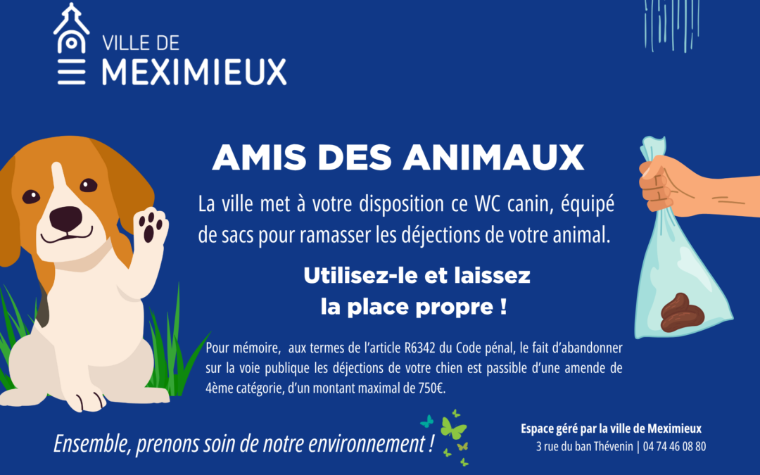 Nouveau ! Installation de Canisettes