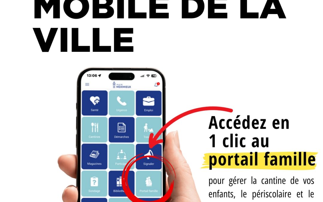 APPLI MOBILE DE LA VILLE | PORTAIL FAMILLE