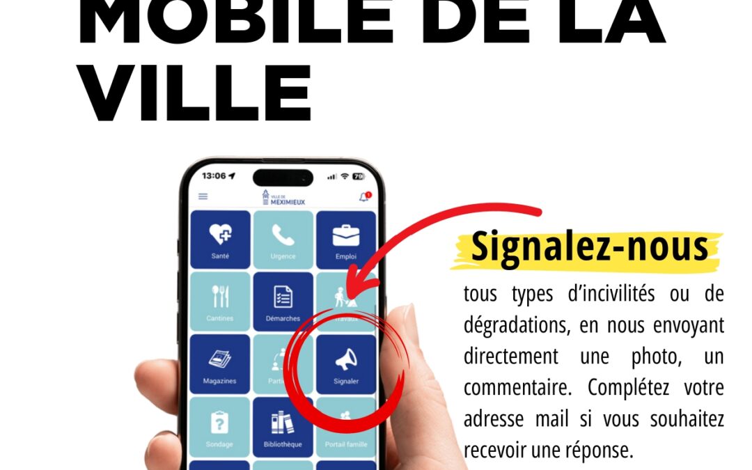 APPLI MOBILE DE LA VILLE | SIGNALER