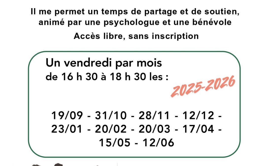 GROUPE DE PAROLE FRANCE ALZHEIMER DATES 2025