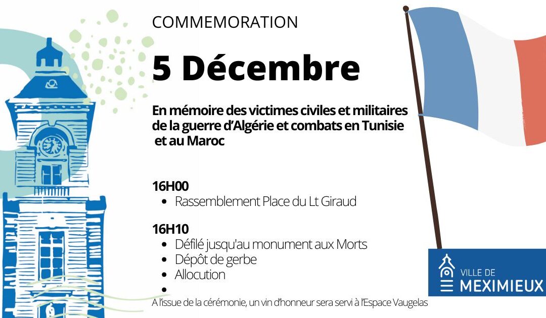 COMMÉMORATION DU 5 DÉCEMBRE