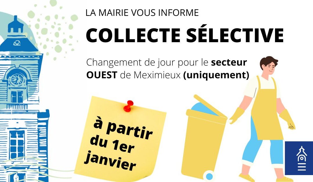 RAMASSAGE TRI SÉLECTIF – NOUVELLE RÉPARTITION