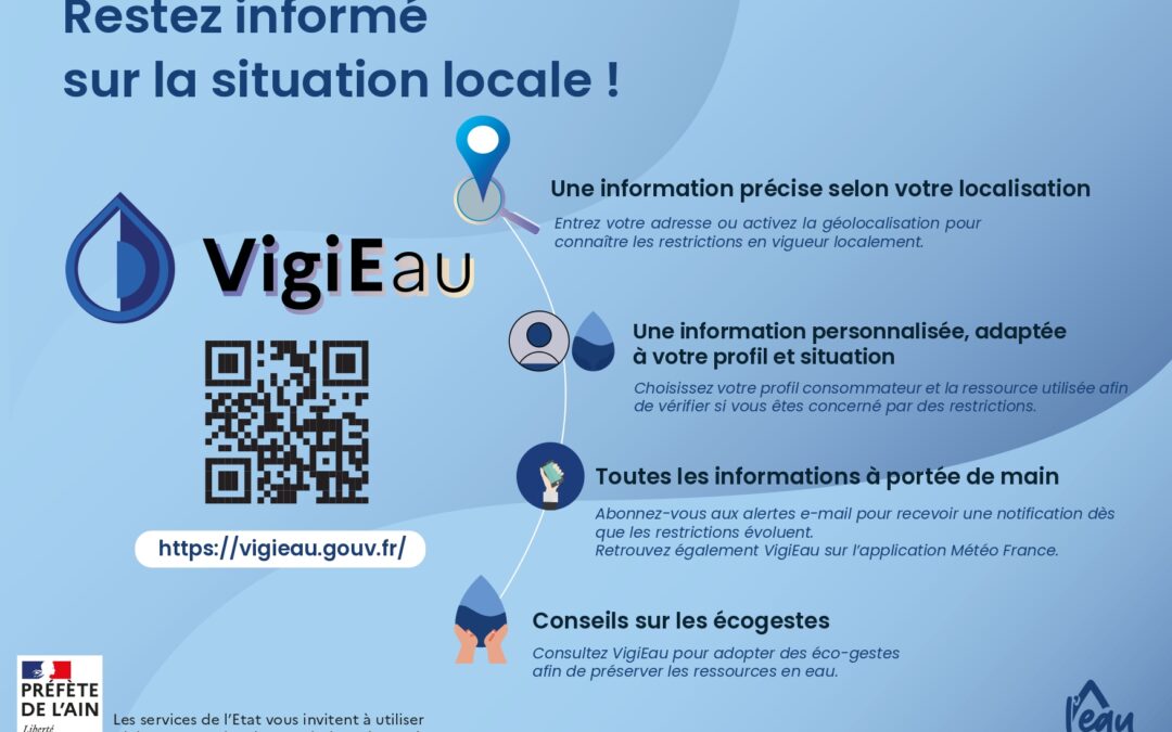 VIGIEeau | Restez informé sur la situation locale de l&rsquo;eau